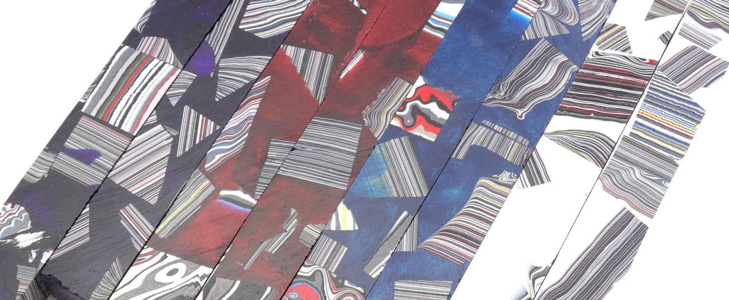Fordite Pen Blanks Motor Agate Blanks Hybrid Blanks group Picture