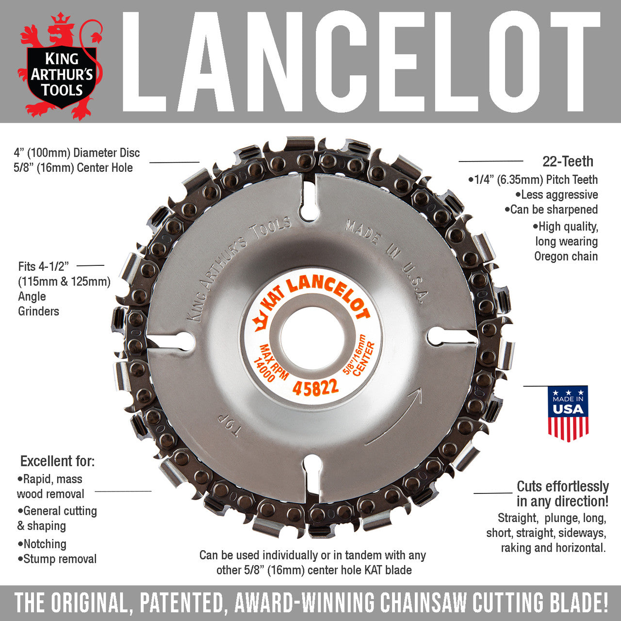 Lancelot 22 Tooth Chainsaw Disc