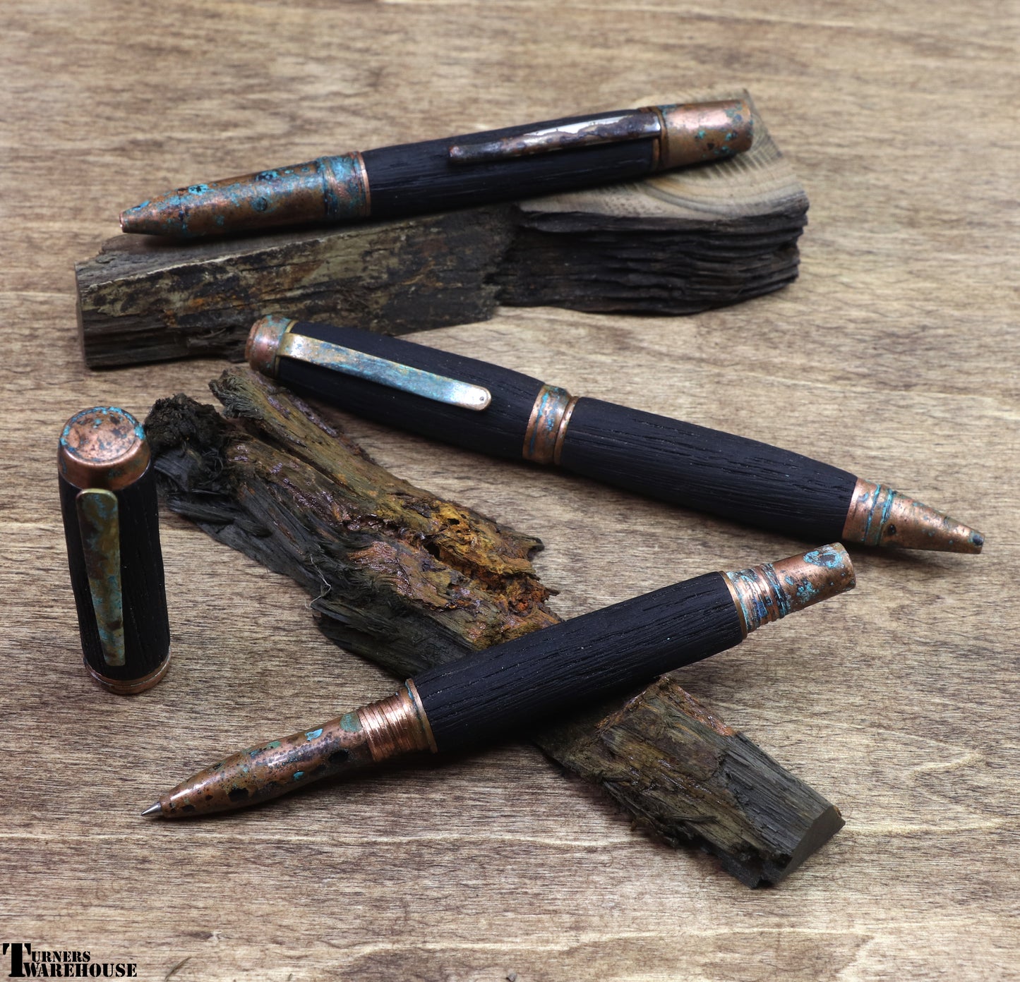 Element Series Pen Kits Group Picture Patina Copper