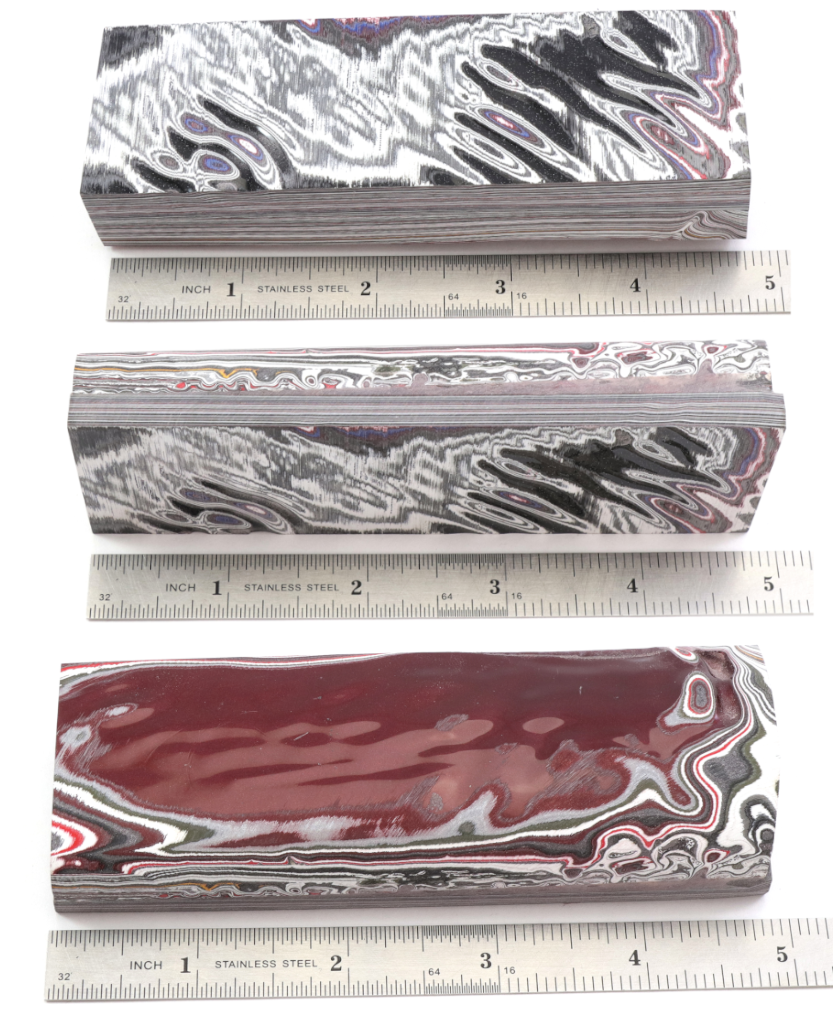 Fordite Hidden Tang Knife Scales