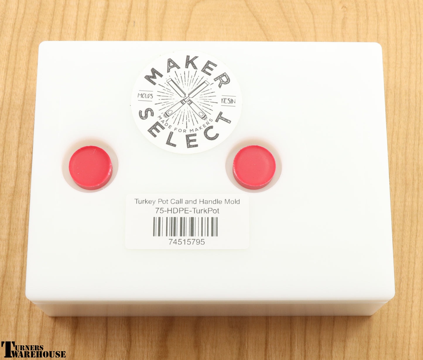 Turkey Pot Call and Handle Mold - Maker Select HDPE Turkey Call Mold