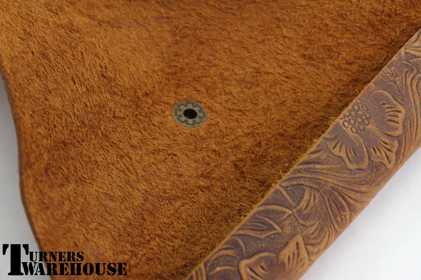 Floral Pen Case - Leather