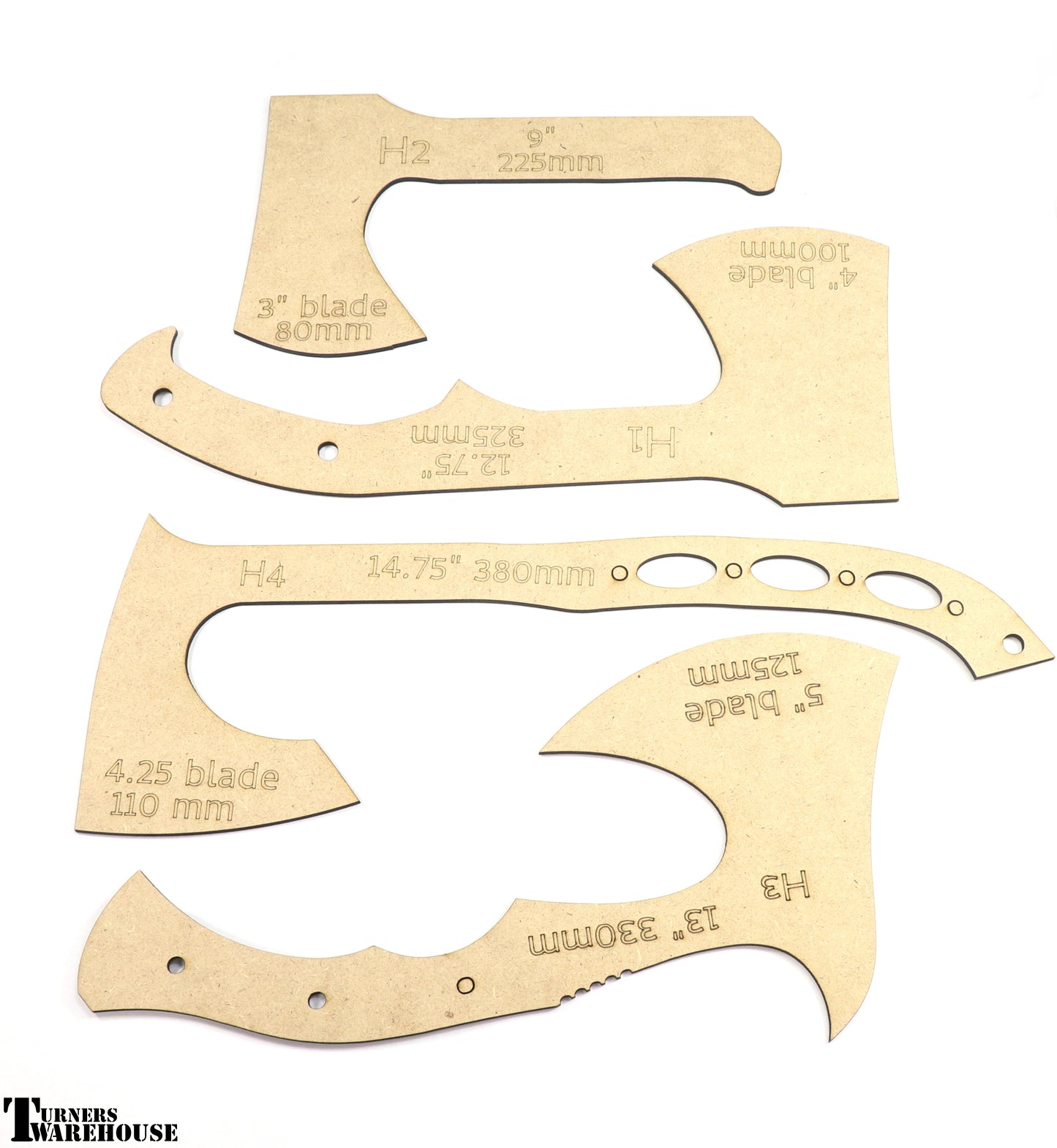 Knife Templates Hatchet