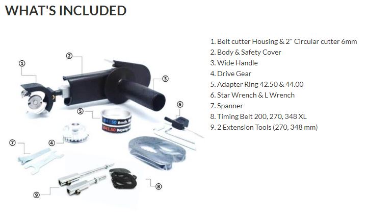 Manpa 2" Belt Cutter - Master (5/8"-11)