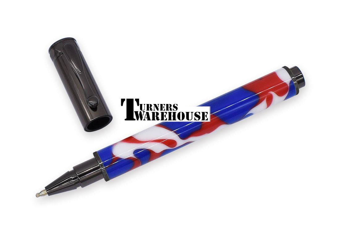 Magnetic Zen Rollerball Pen Kit Gun Metal