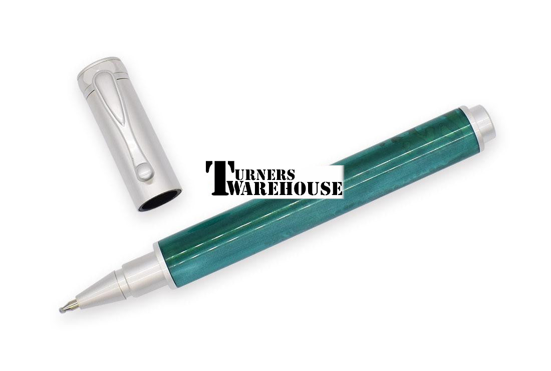 Magnetic Zen Rollerball Pen Kit Satin Silver