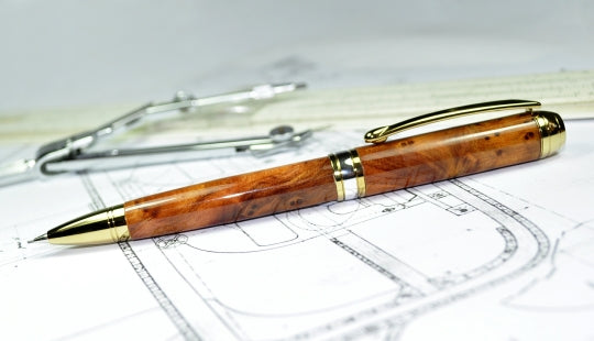 Mistral Pencil Beaufort Ink Titanium Gold with Rhodium
