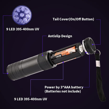 Black Light/UV Flashlight for Resin Casting