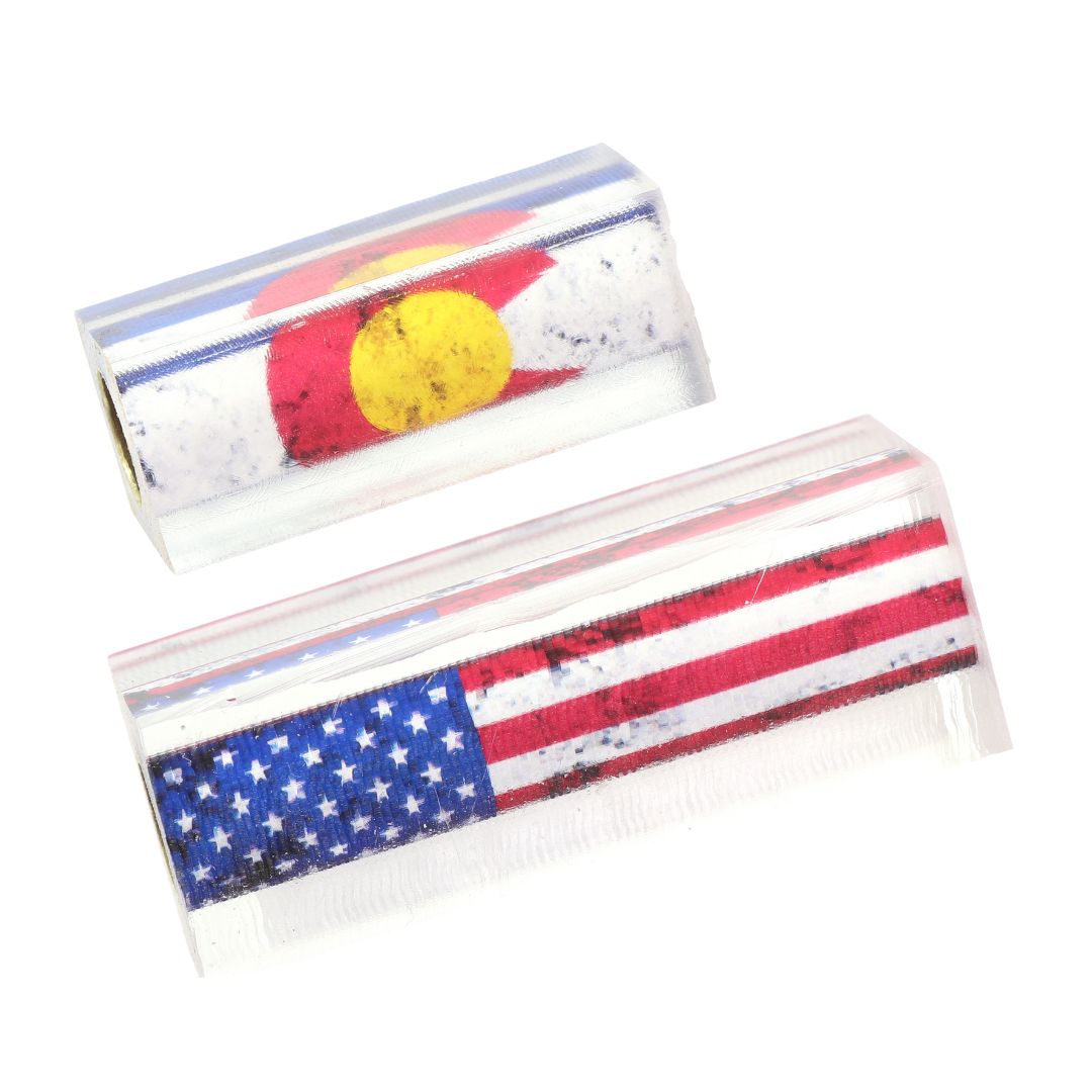Americana Pen Blanks USA Flag and Colorado State Flag