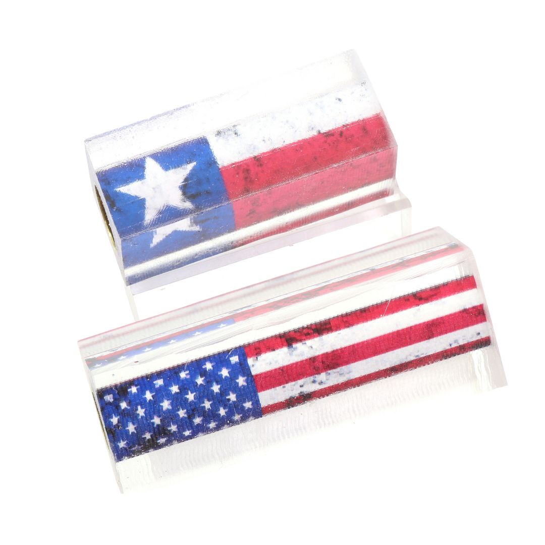 Americana Pen Blanks USA Flag and Texas State Flag