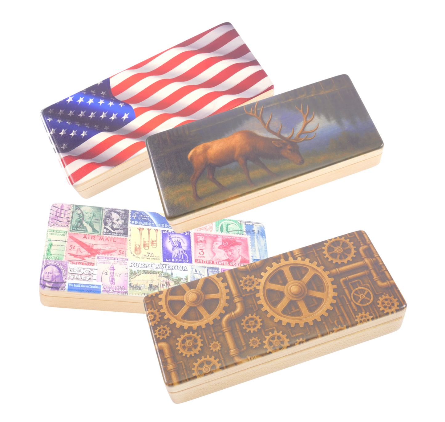 Embellished Maple Wood Pen Box