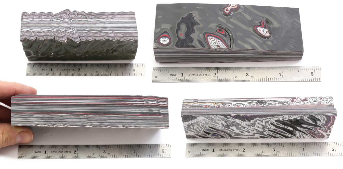 Fordite Blanks - Hidden Tang Scales