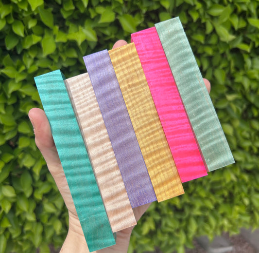 High Grade Curly Stabilized Pen Blanks