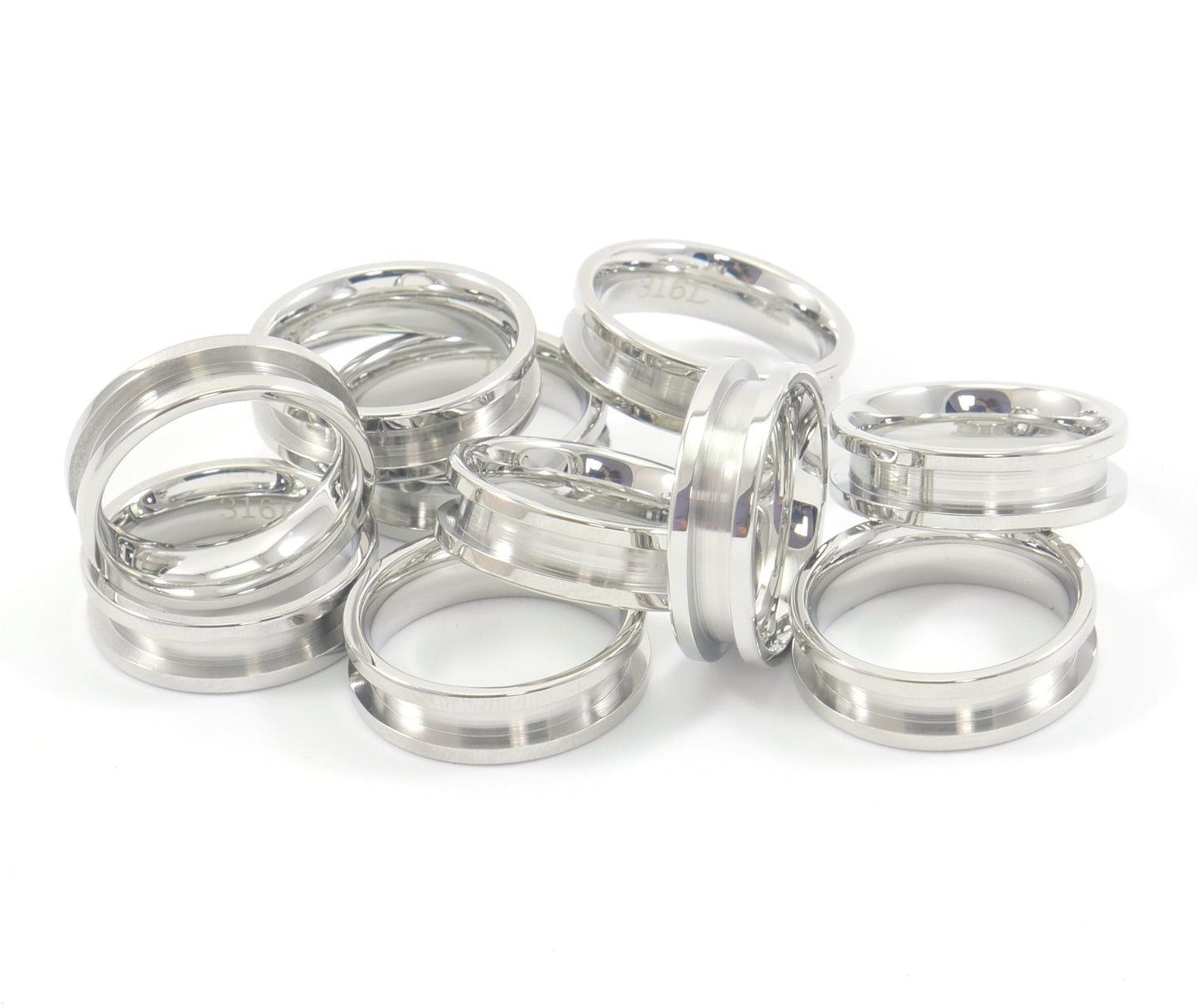 Stainless Steel Inlay Channel Ring Core