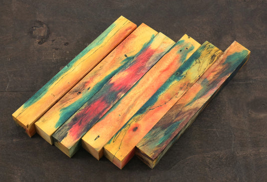 Tri-Dyed Stabilized Tamarind Pen Blanks