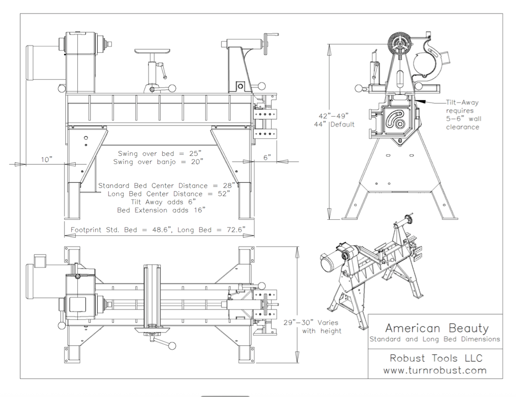 American Beauty Lathe - Robust Tools