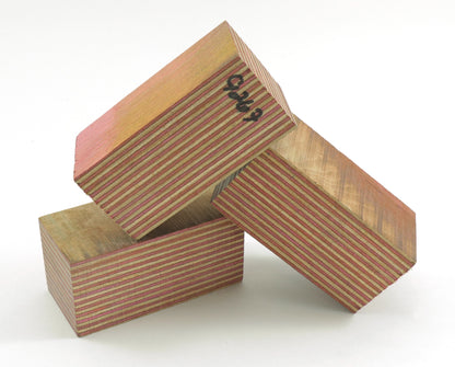 Laminated Wood Bottle Stopper Blanks - Spectra Ply