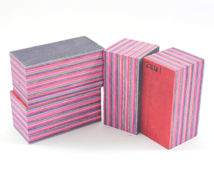 Laminated Wood Bottle Stopper Blanks - Spectra Ply