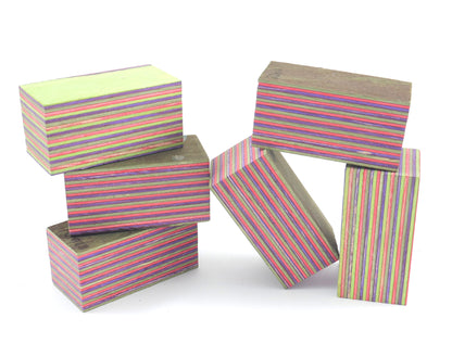 Laminated Wood Bottle Stopper Blanks - Spectra Ply