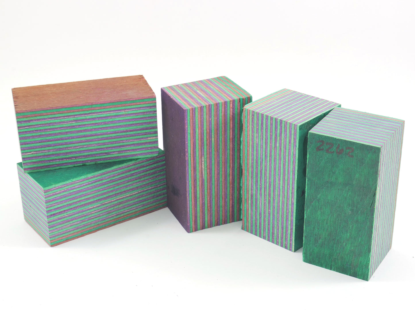 Laminated Wood Bottle Stopper Blanks - Spectra Ply