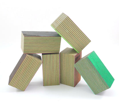 Laminated Wood Bottle Stopper Blanks - Spectra Ply