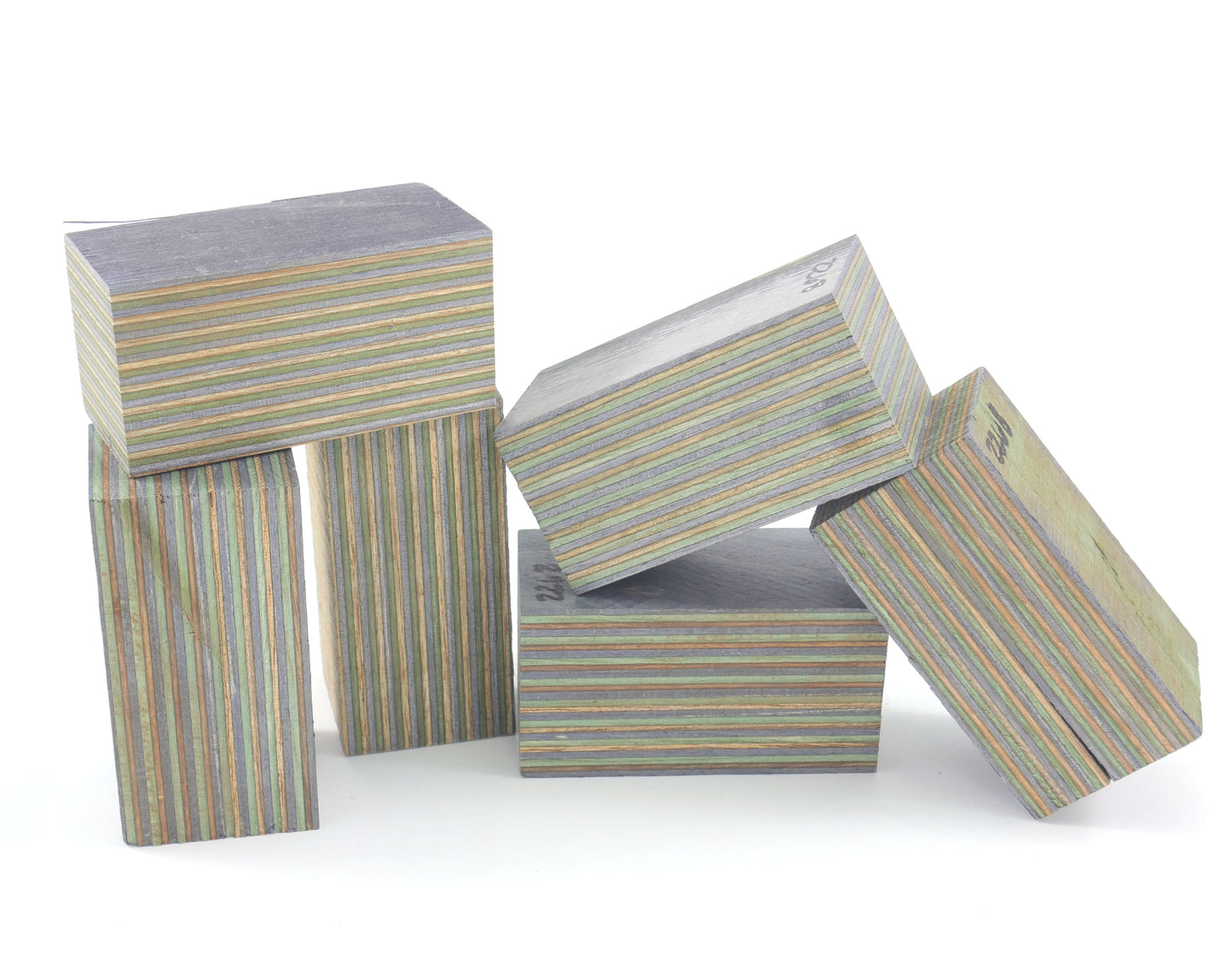 Laminated Wood Bottle Stopper Blanks - Spectra Ply