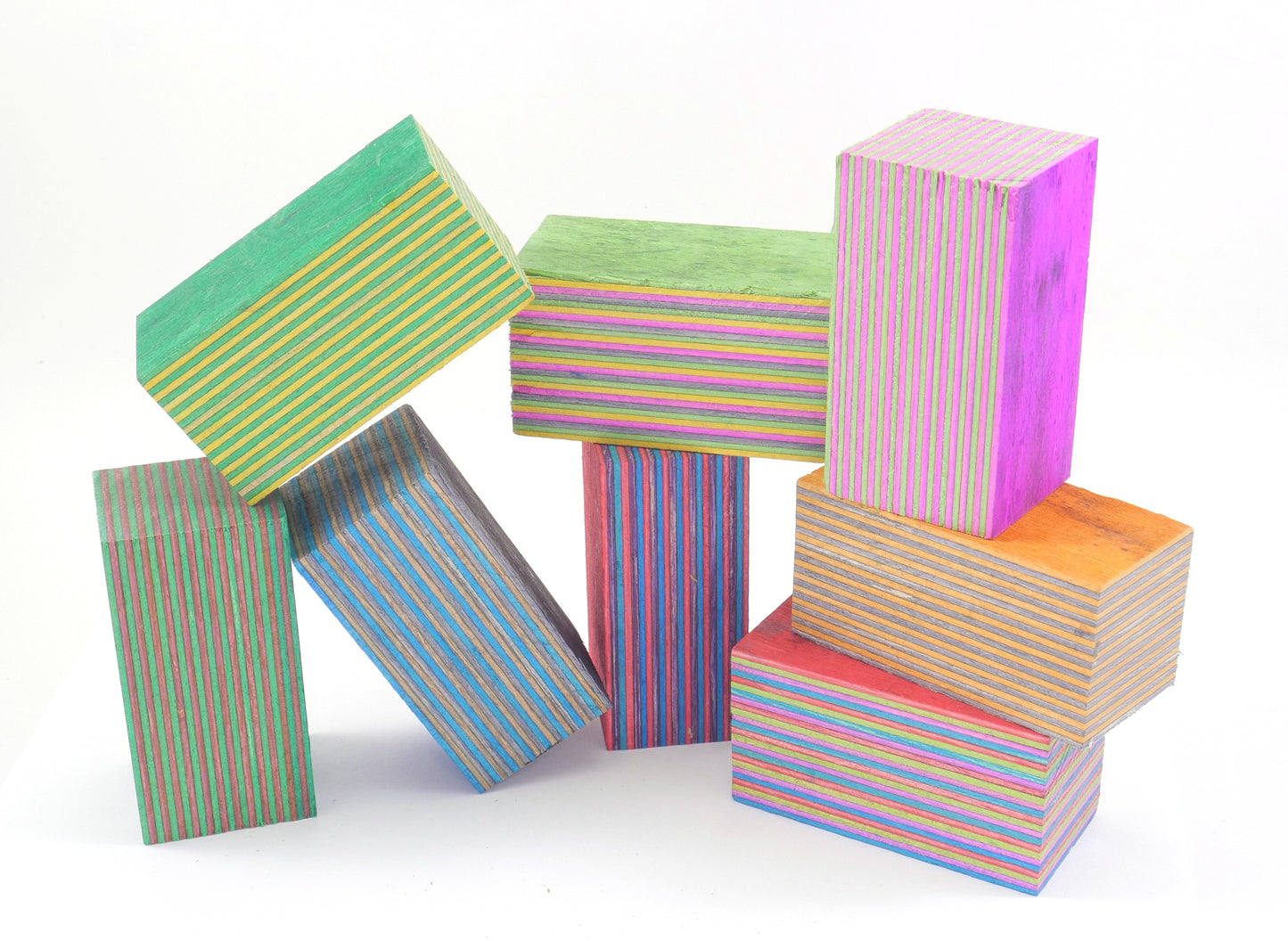 Laminated Wood Bottle Stopper Blanks - Spectra Ply