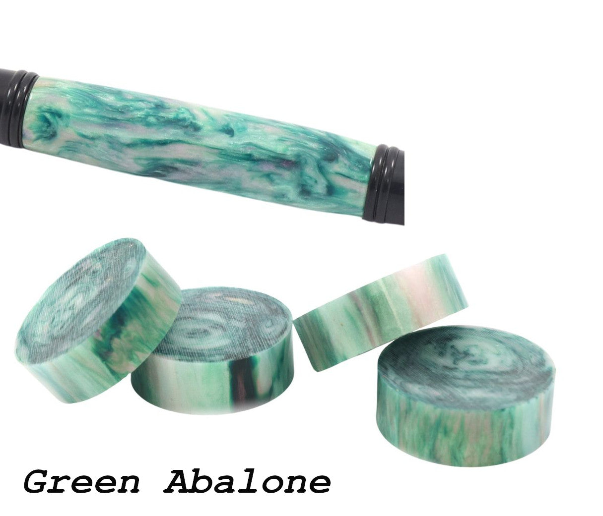 Top Choice Ring Blanks Green Abalone