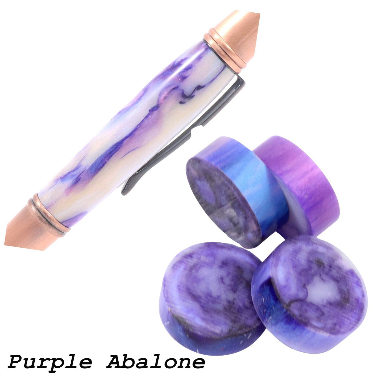 Top Choice Ring Blanks Purple Abalone