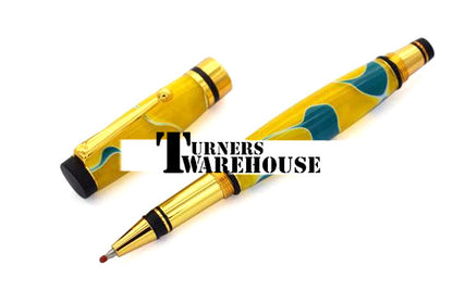 Chrome/Gold Pocket Chalk Holder Pen Kits Wood Turning Kits Pen Making BP554#