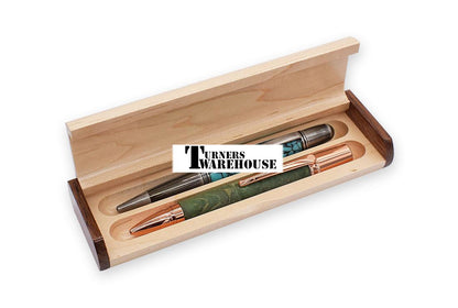 Two Tone Rosewood Maple Pen Box