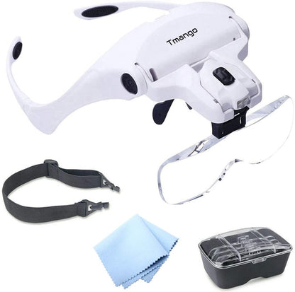 spise Lys engagement Head Mount Magnifier with Lights - Headset Glasses – Turners Warehouse