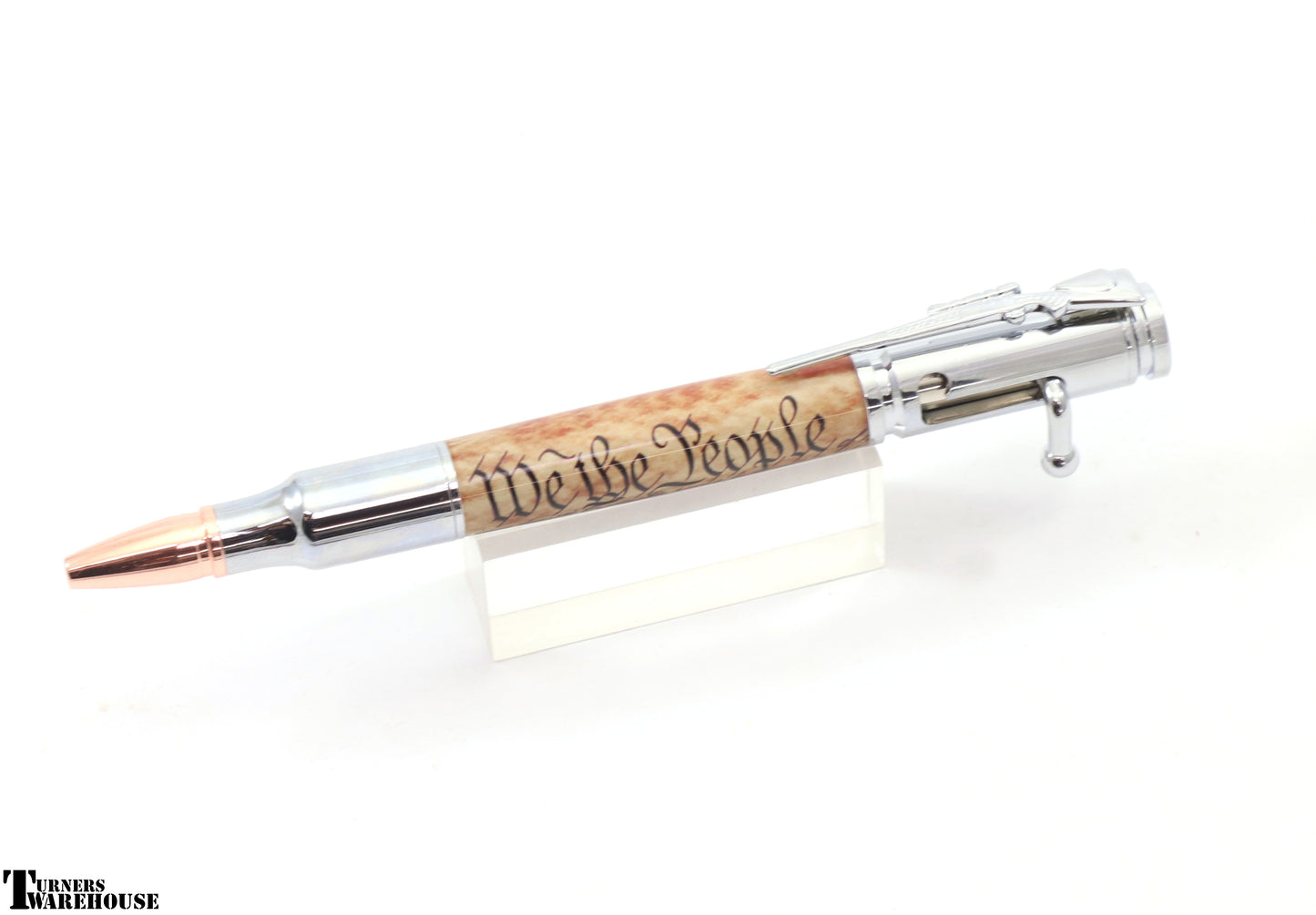 Bolt Action Pen Kit PSI Chrome We the People