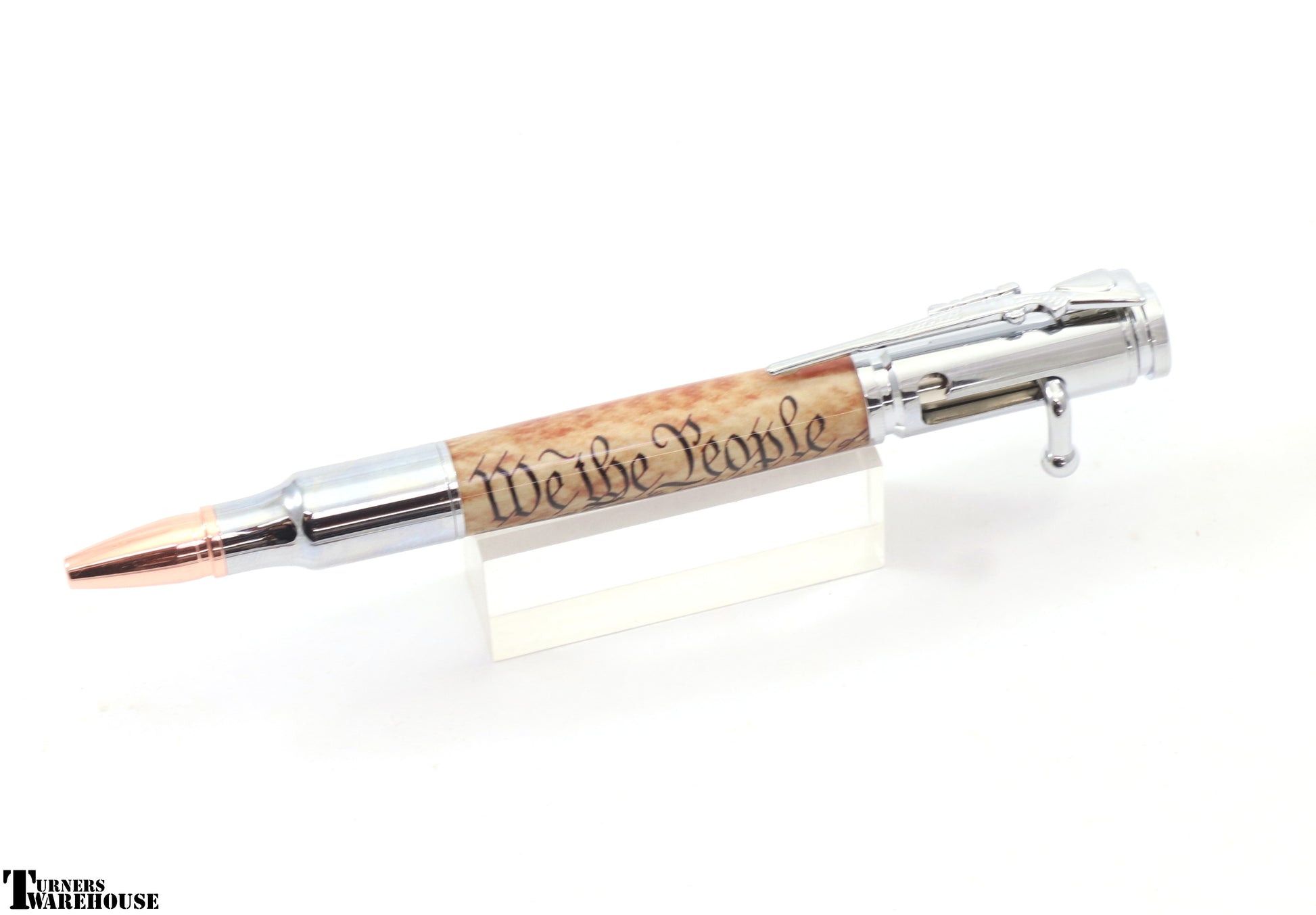 Bolt Action Pen Kit PSI Chrome We the People