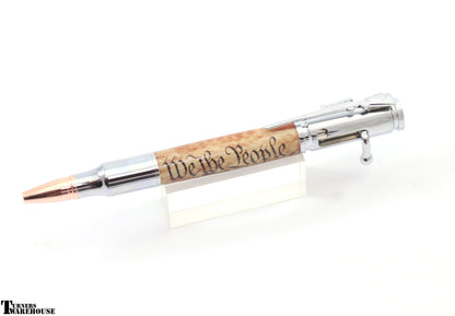Bolt Action Pen Kit PSI Chrome We the People