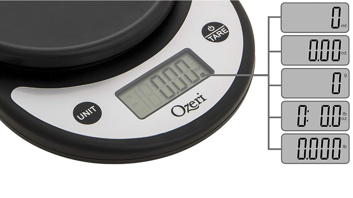 Digital Food Scale-measures in Grams Pounds Ounces Fluid -  Israel