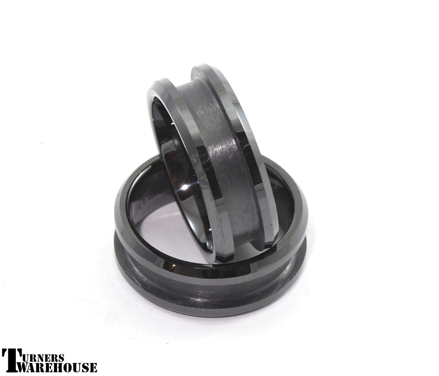 Ceramic Inlay Ring Core Black