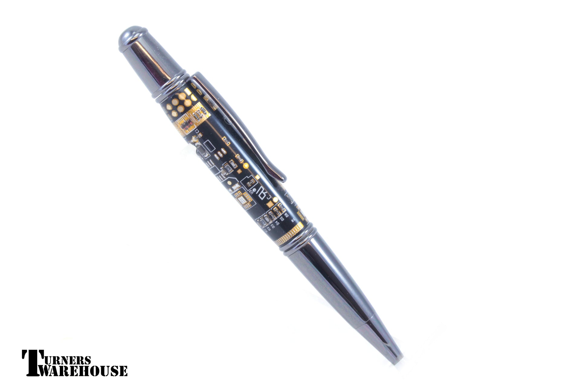 Circuit Board Pen Blank Monarch Pen Kit in Black