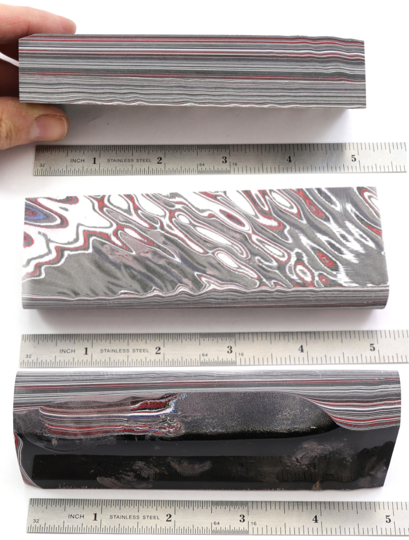 Fordite Blanks - Hidden Tang Scales