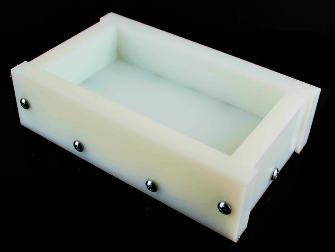 4 Square Blank Horizontal Silicone Mold - 7/8 x 5-1/4 x 7/8