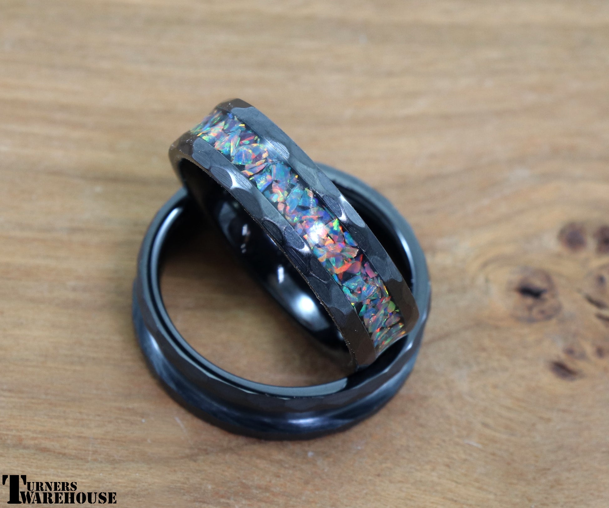 Hammered Edge Ring Core Ceramic 6mm 