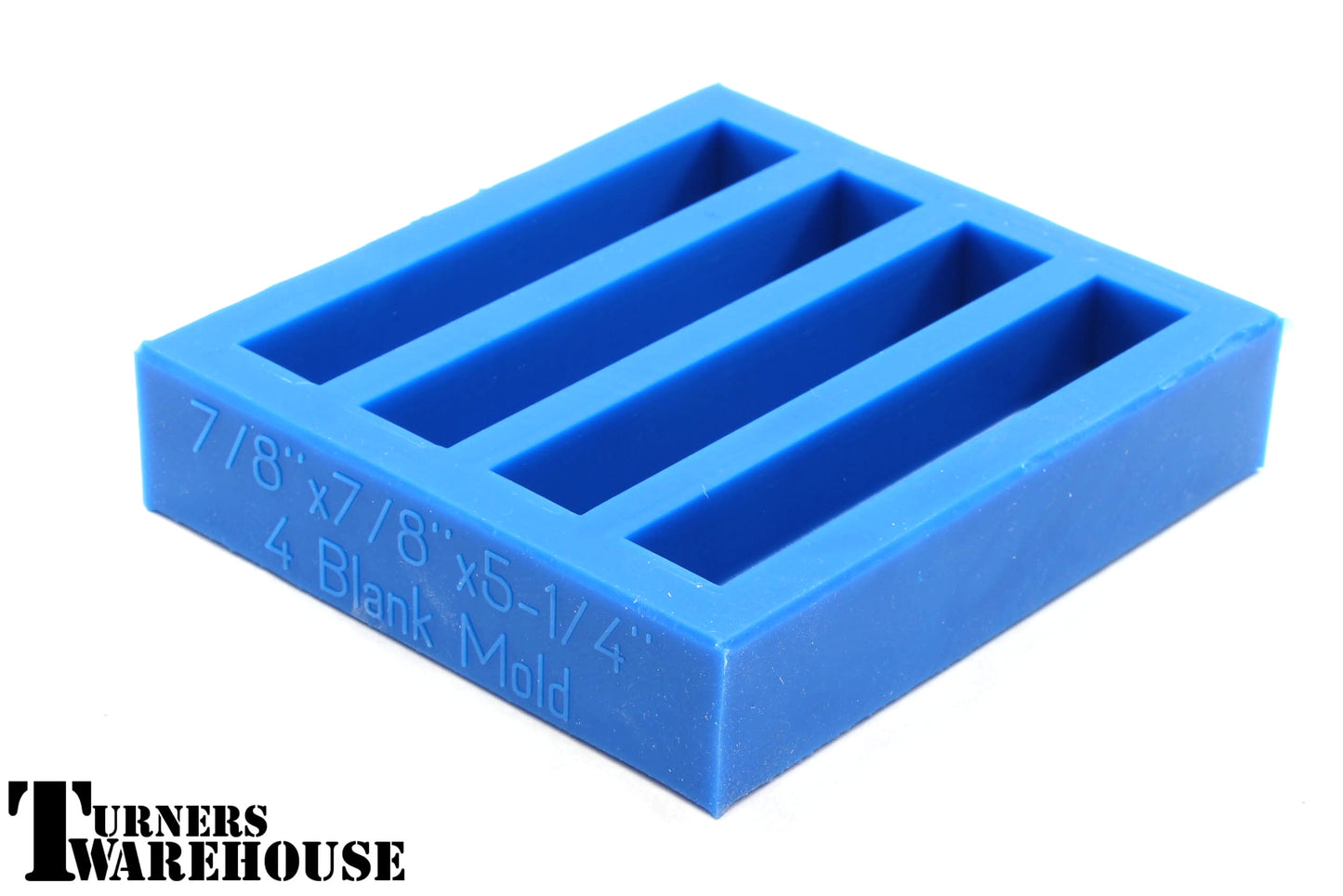 WoodRiver - Silicone Casting Mold - Oversized Pen Blank - Quad Cavity - 1  x 1 x 6