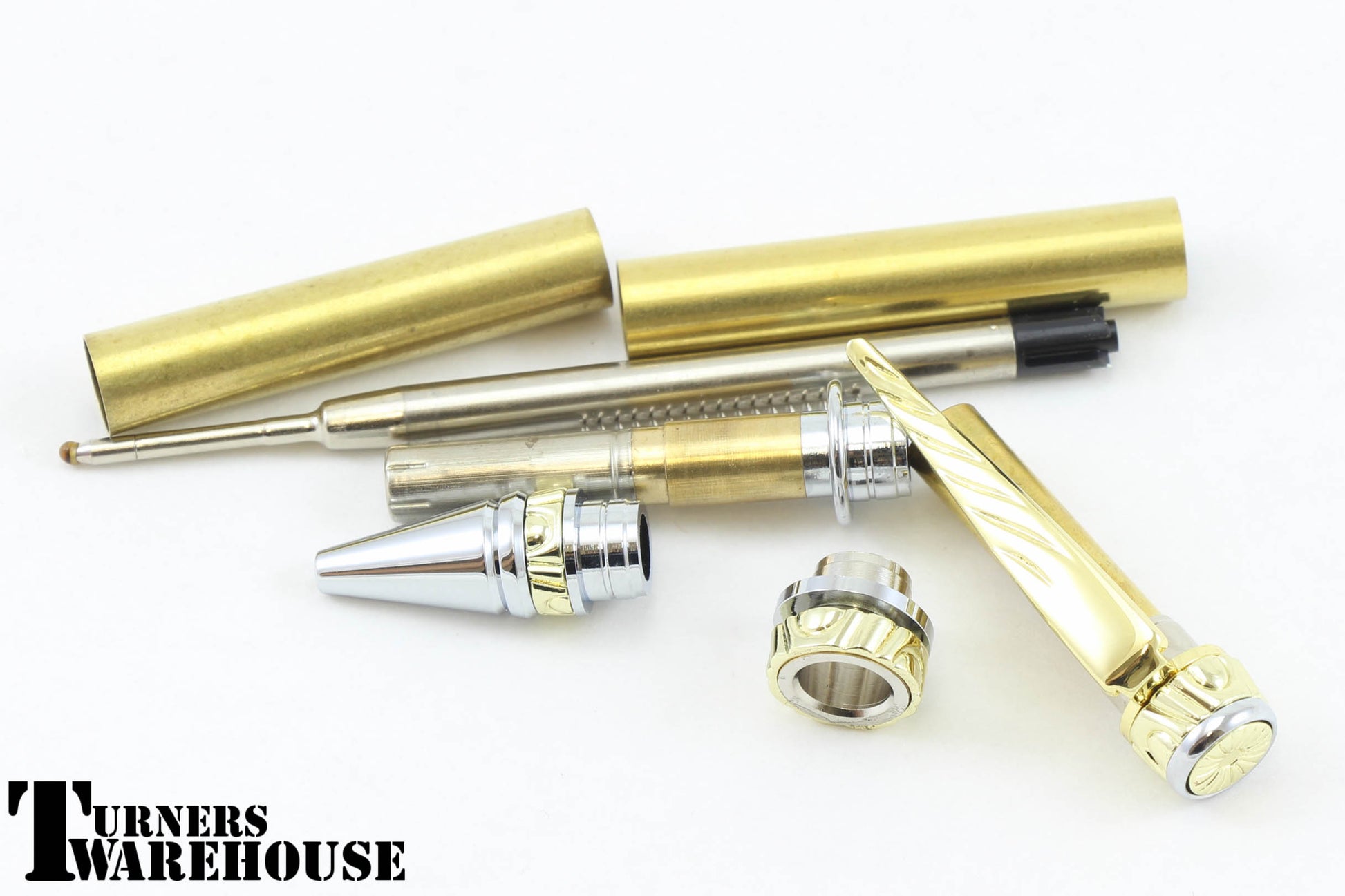 Cigar Pen Kits 10-Pack with Bushings (Gold)