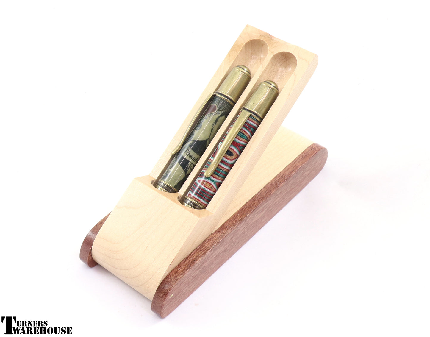 Two Tone Rosewood Maple Pen Box