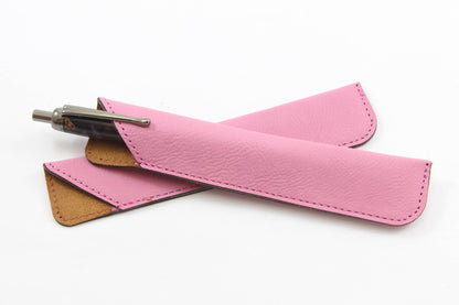 Slim Leatherette Pen Sleeve Pouch - Laserable