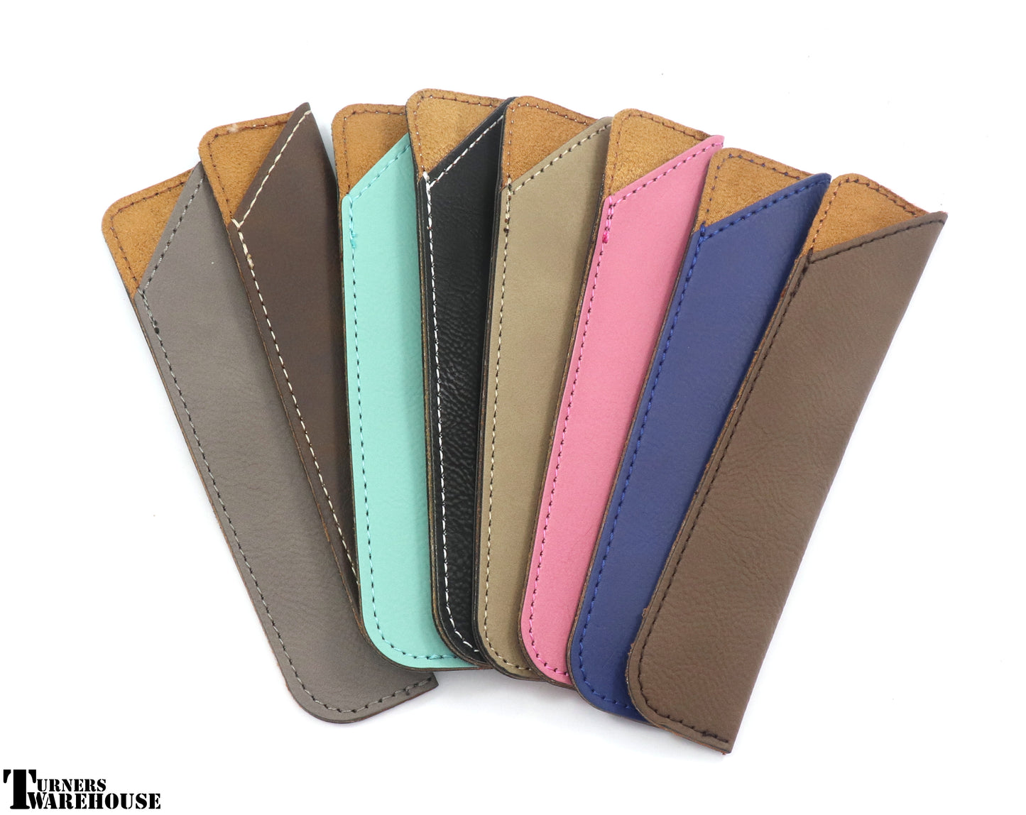 Slim Leatherette Pen Sleeve Pouch - Laserable