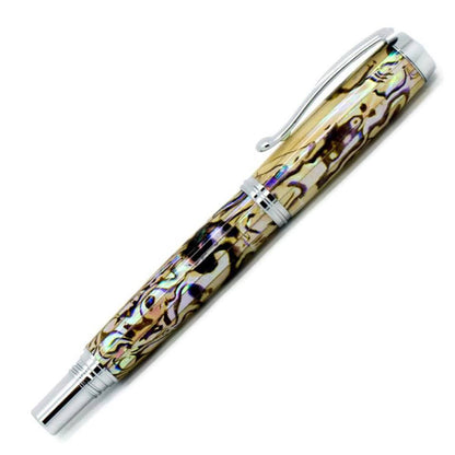 Jr George Pen in Chrome with Abalone shell body