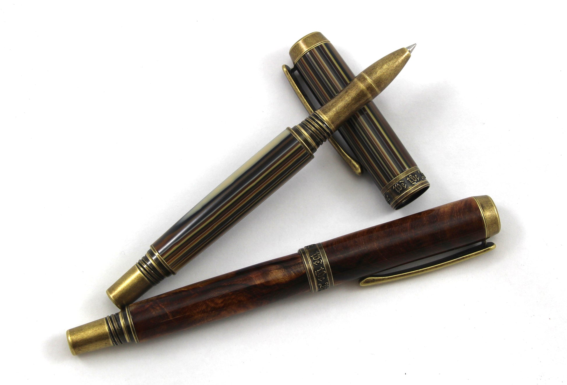 JR Independence Pen Kit Benchmark Woodturning Antique Brass