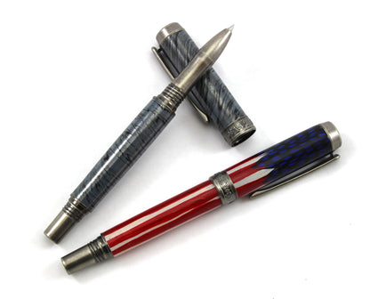 JR Independence Pen Kit Benchmark Woodturning Antique Silver