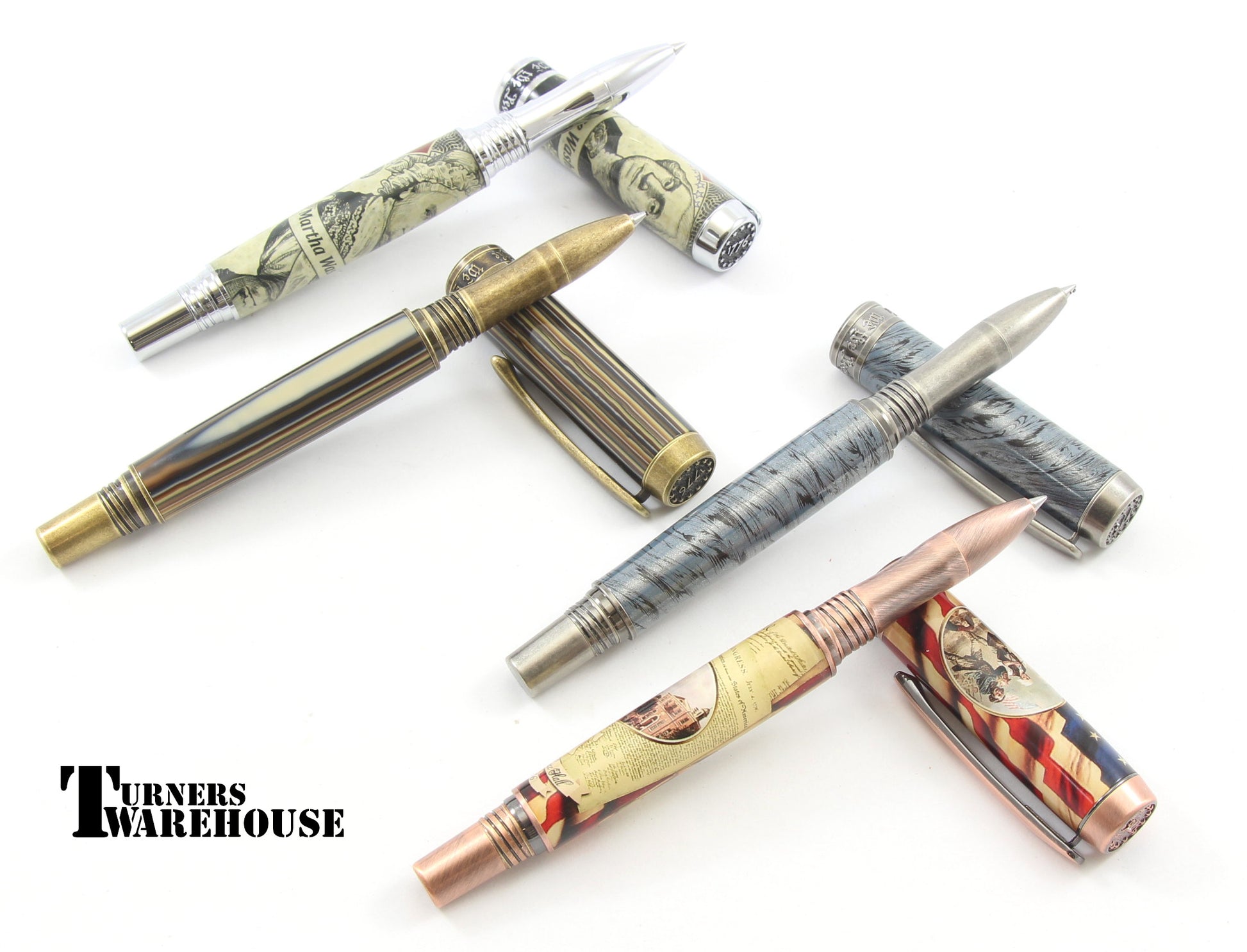 JR Independence Pen Kit Benchmark Woodturning Group Image